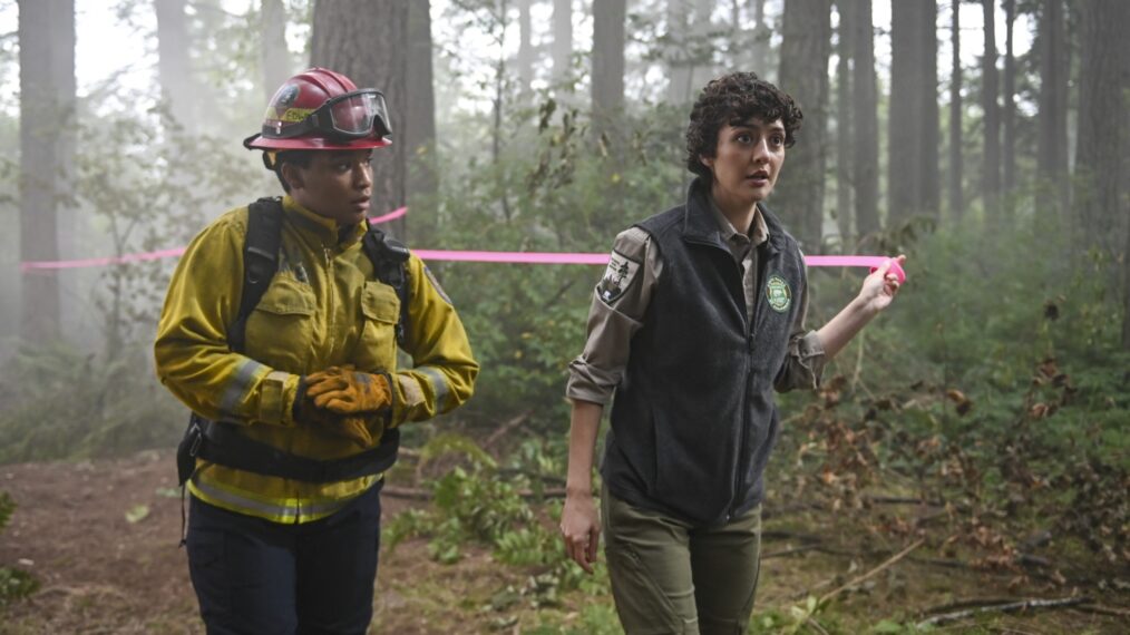 Jules Latimer as Eve Edwards and Katie Findlay as Francine — 'Fire Country' Season 3 Episode 6 “Not Without My Birds”