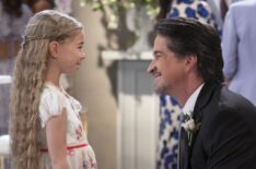 Jophielle Love as Violet and Michael Easton as Finn in General Hospital