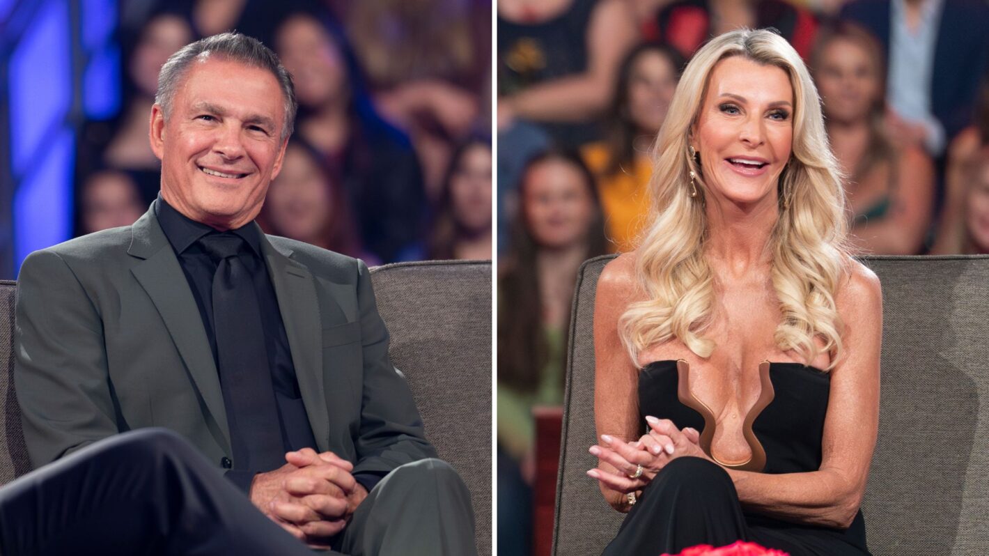 Pascal Ibgui and Joan Vassos at 'The Golden Bachelorette's Men Tell All special