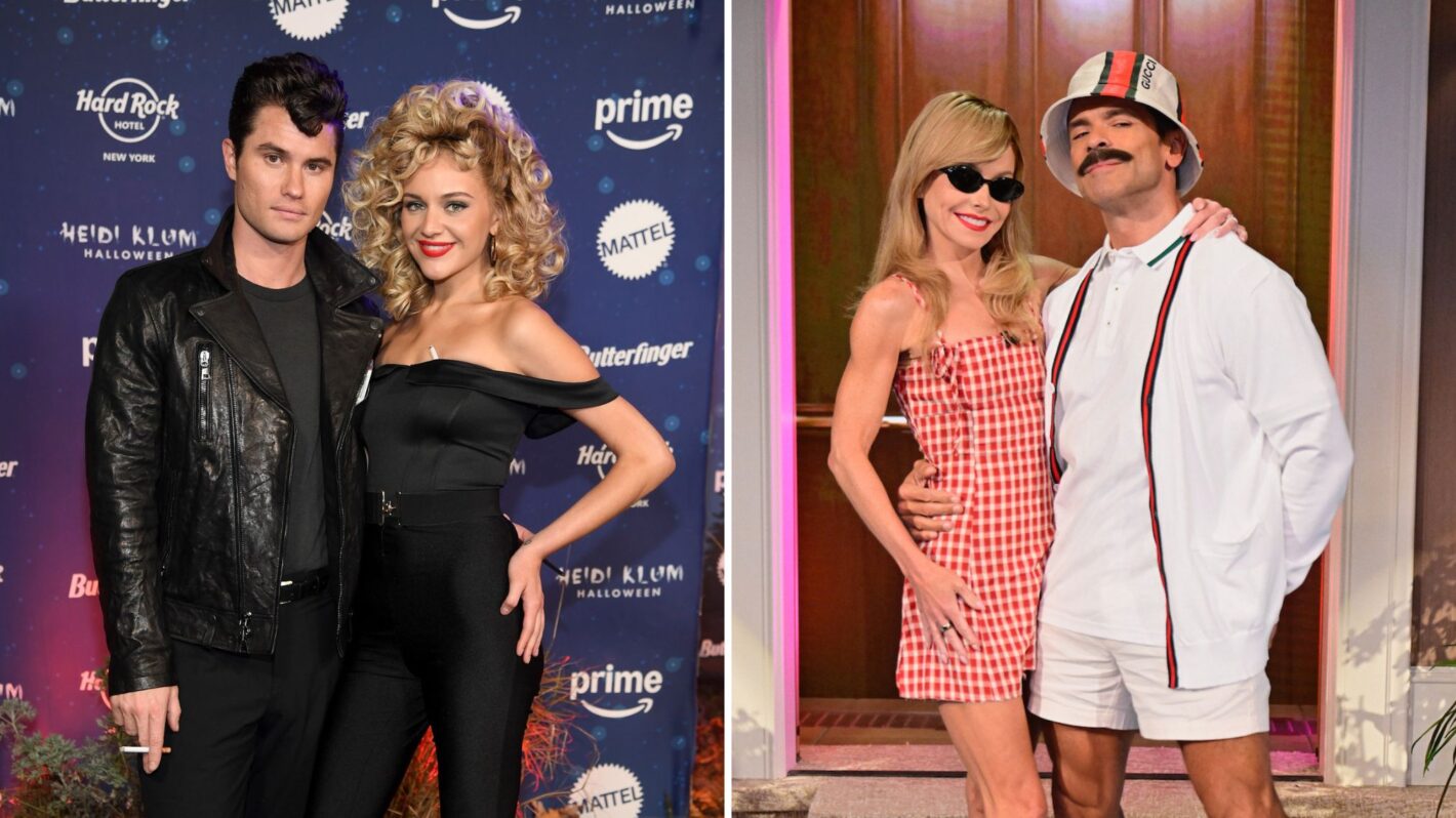 Chase Stokes and Kelsea Ballerini at Heidi Klum's Halloween party; Kelly Ripa and Mark Consuelos on 'Live with Kelly and Mark'
