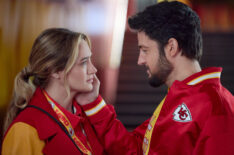 Tyler Hynes Is Hunter King's Perfect Catch in 'Holiday Touchdown' Trailer