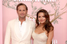 Josh Lucas and Brianna Ruffalo attend the World Premiere of Apple TV+'s 'Palm Royale' at Samuel Goldwyn Theater on March 14, 2024 in Beverly Hills, California.