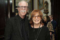 Steve Janowitz and Joy Behar attend Joseph Fioretti exhibition at The National Arts Club on October 05, 2019 in New York City.