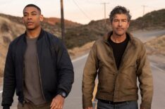 Aaron Pierre and Kyle Chandler in 'Lanterns'