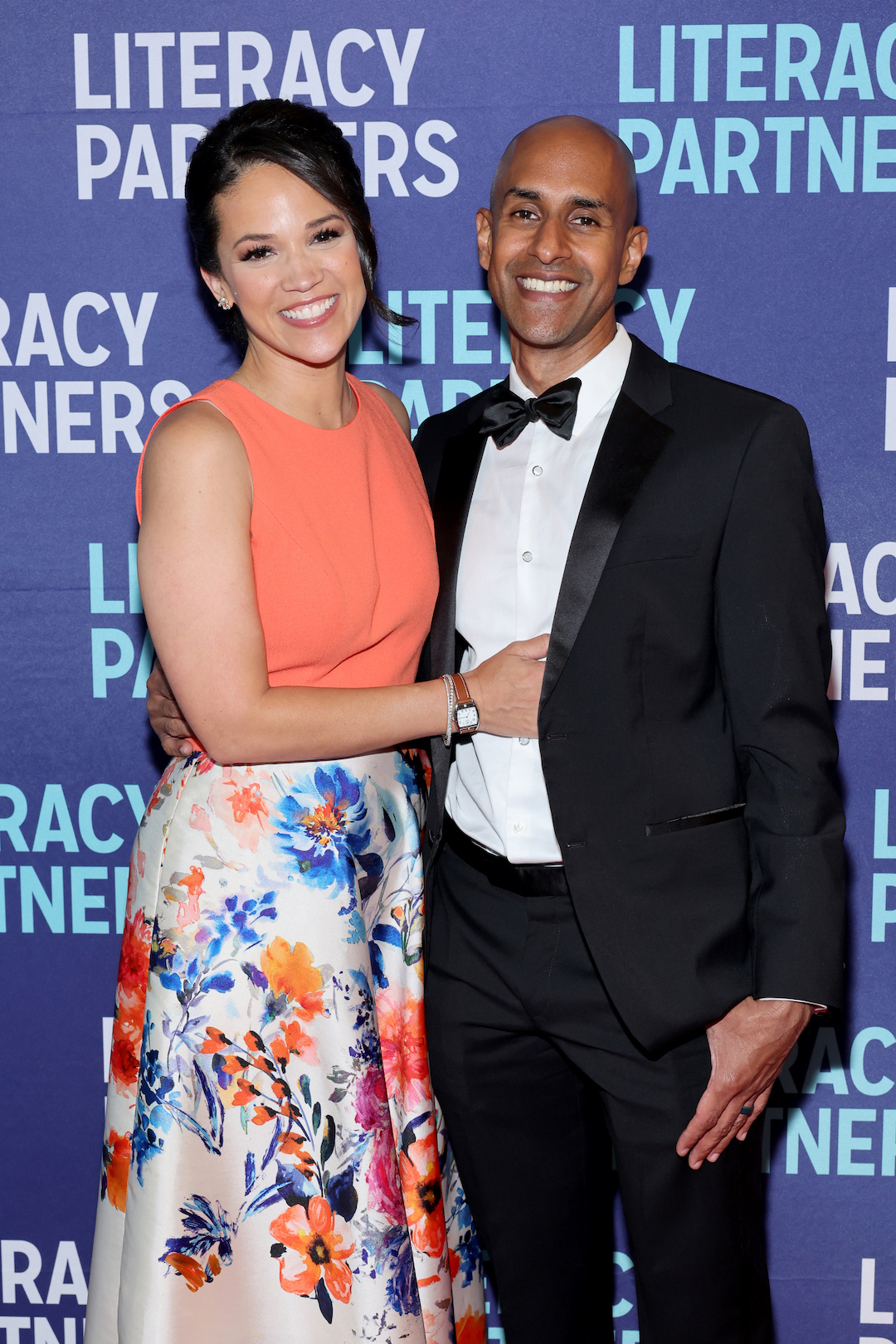 Laura Jarrett and Tony Balkissoon attend the Literacy Partners 50th Anniversary Evening Of Readings & Gala Dinner at Pier 60 on June 10, 2024 in New York City.