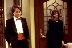Michael J. Fox and Tracy Pollan in 'Family Ties.'