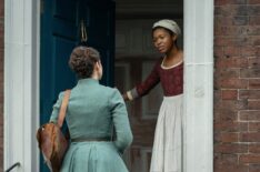 Caitriona Balfe and Gloria Obianyo in 'Outlander' Season 7