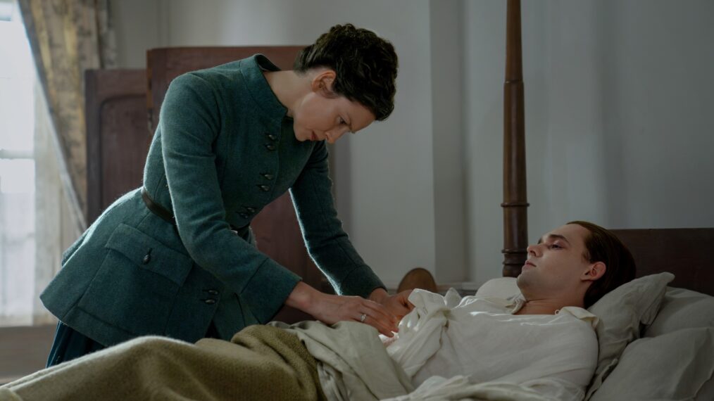 Caitriona Balfe and Harry Jarvis in 'Outlander' Season 7