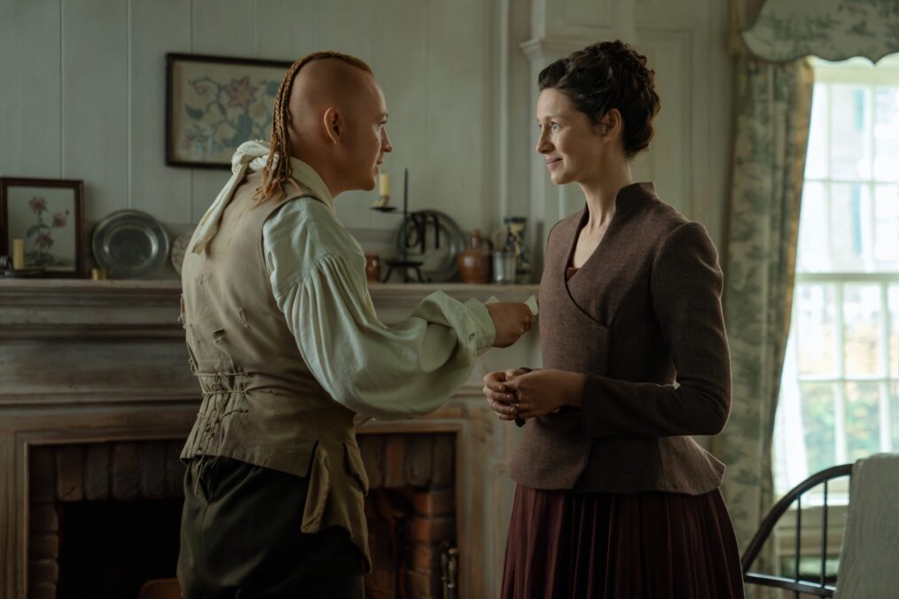 John Bell and Caitriona Balfe in 'Outlander' Season 7