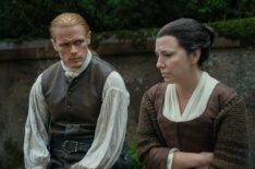 Sam Heughan and Kristin Atherton in 'Outlander' Season 7