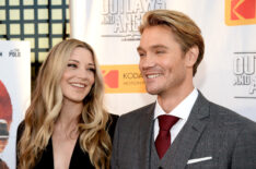 Sarah Roemer and Chad Michael Murray attend the premiere of Momentum Pictures' 'Outlaws And Angels' at Ahrya Fine Arts Movie Theater on July 12, 2016 in Beverly Hills, California.