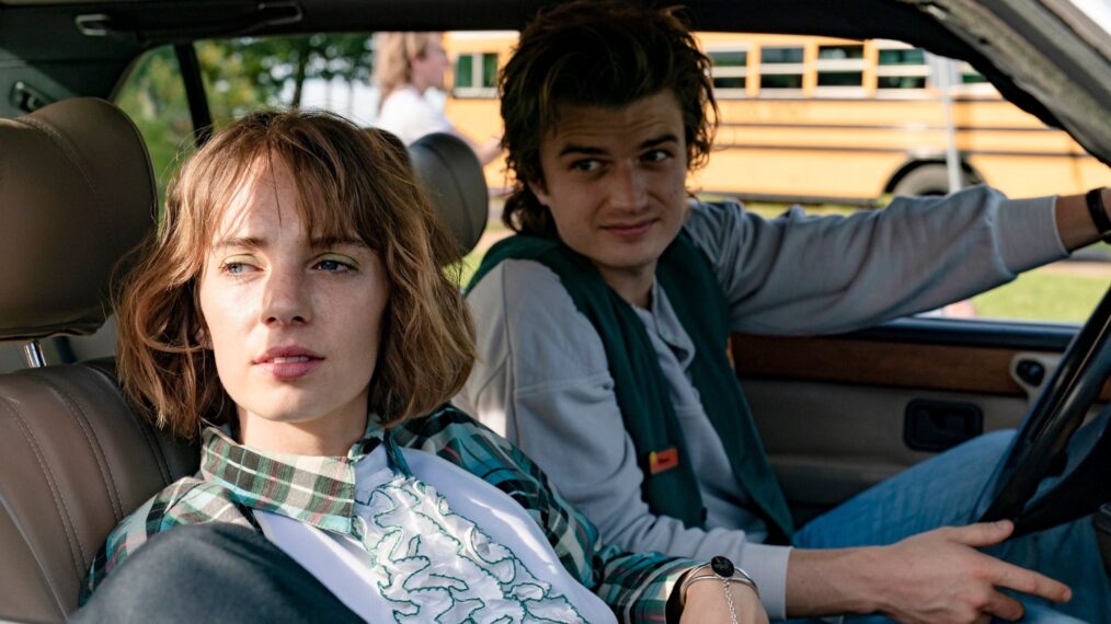 Maya Hawke and Joe Keery in 'Stranger Things'