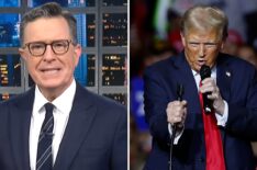 See Colbert's Verdict on Trump's Microphone Issues