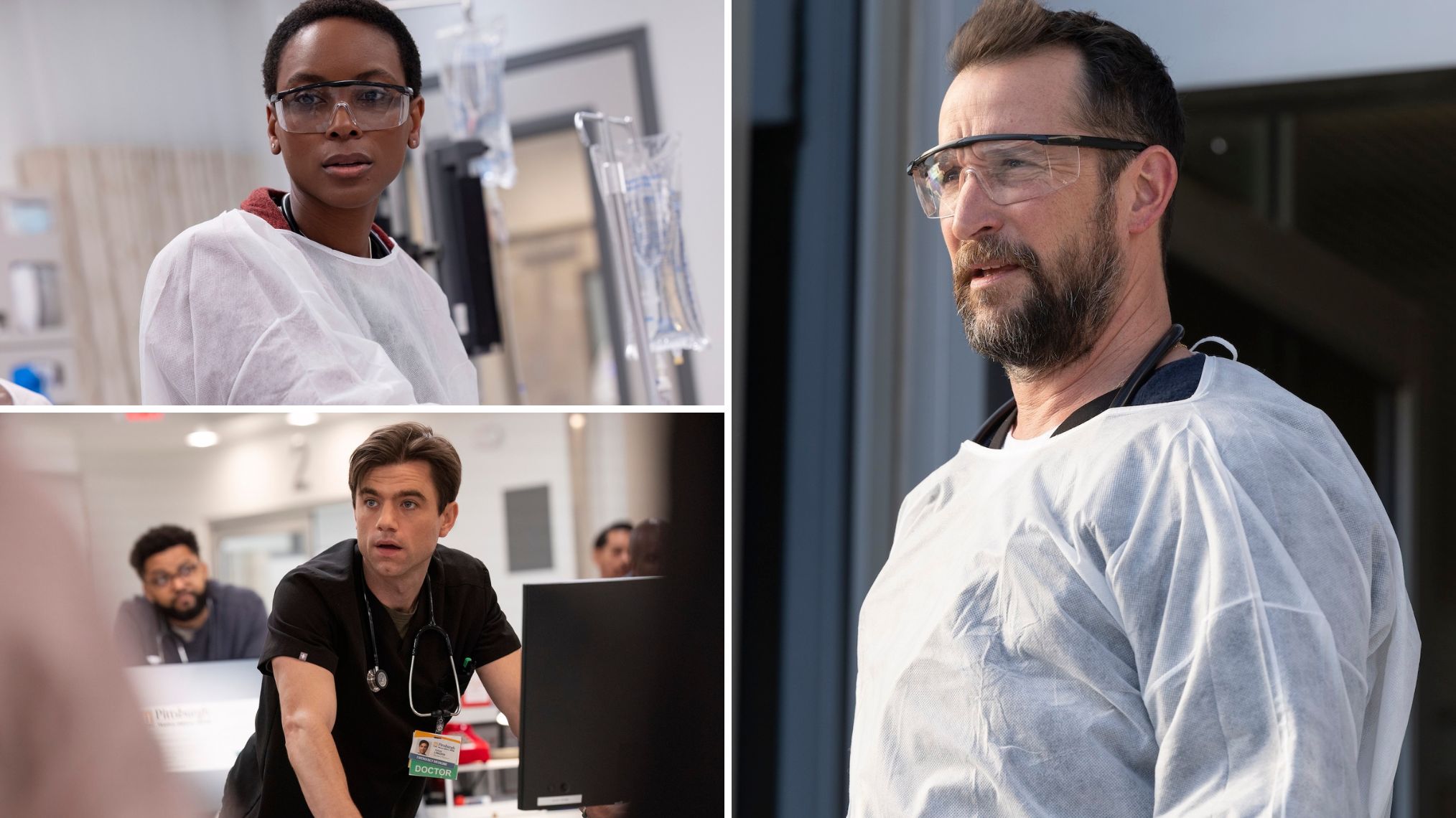  the pitt with noah wyle character descriptions photos premiere