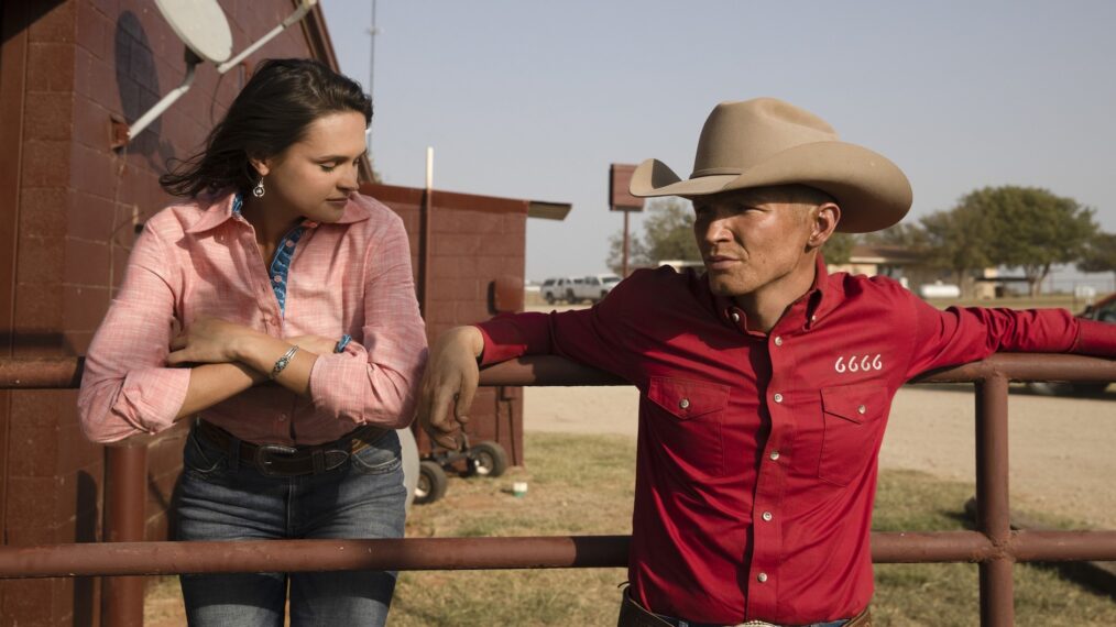 Kathryn Kelly and Jefferson White as Emily and Jimmy in 'Yellowstone' Season 4 Episode 8