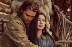 Luke Grimes and Kelsey Asbille as Kayce and Monica in 'Yellowstone'