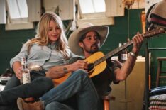 Hassie Harrison and Ryan Bingham as Laramie and Walker in 'Yellowstone'