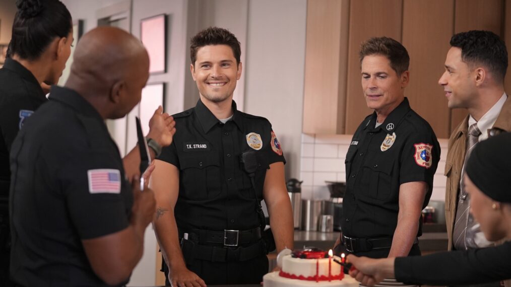 Ronen Rubinstein, Rob Lowe, and Rafael Silva in the 