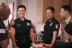 Ronen Rubinstein, Rob Lowe, and Rafael Silva in the 'Kiddos' episode of 9-1-1 Lone Star