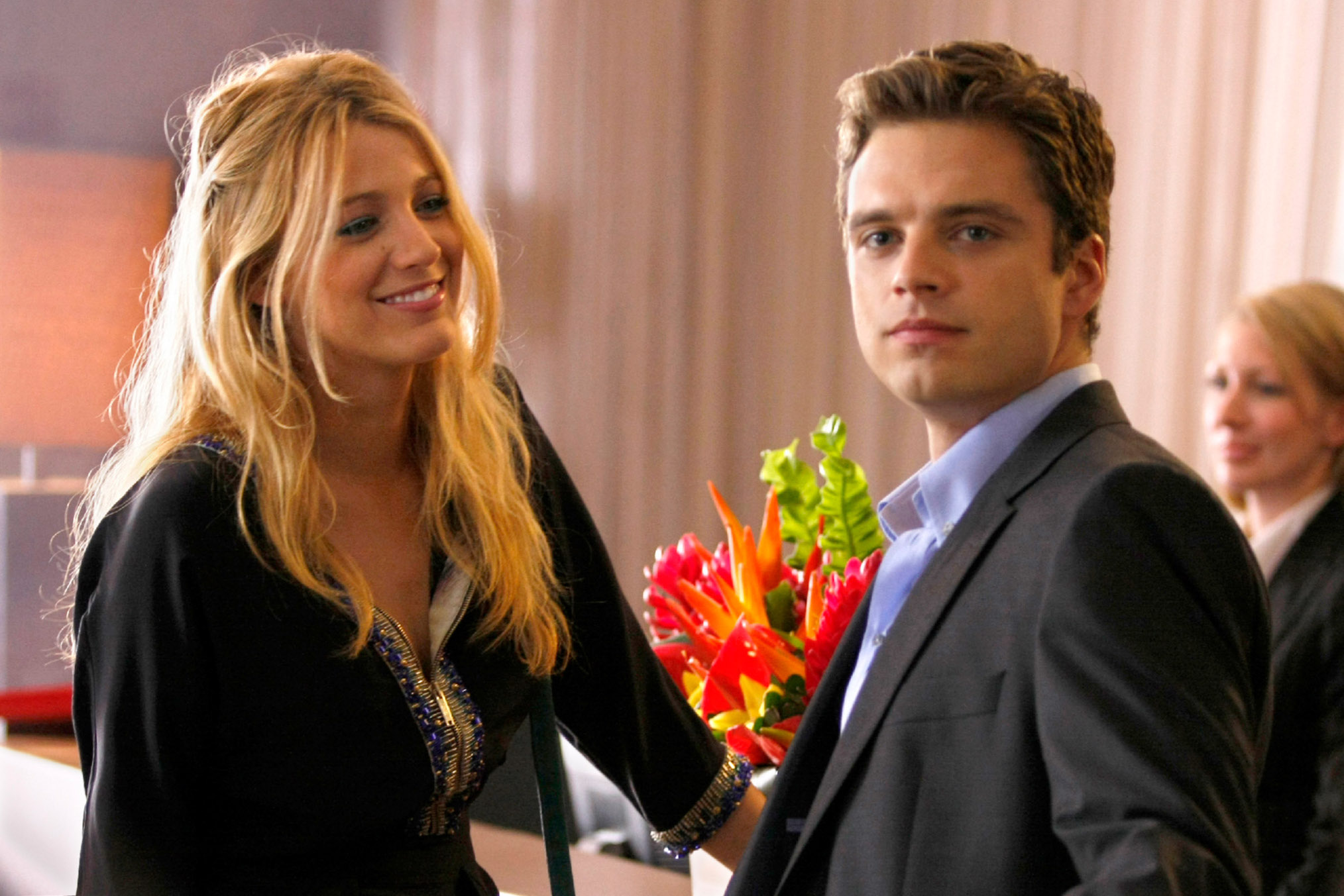 GOSSIP GIRL, from left: Blake Lively, Sebastian Stan, 'The Lost Boy', (Season 3, ep. 303, aired September 28, 2009). 2007-.