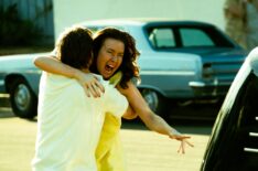 Christian Slater as Harry Morgan and Jasper Lewis as Doris Morgan in Dexter: Original Sin, episode 1, season 1