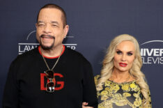 ) Ice-T and Coco Austin attend the 'Law & Order: Special Victims Unit' 25th Anniversary Celebration at Edge at Hudson Yards on January 16, 2024 in New York City.