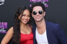 Jenn Tran and Sasha Farber attend the Premiere of Amazon Prime Video's 'Megan Thee Stallion: In Her Words' at TCL Chinese Theatre on October 30, 2024 in Hollywood, California.