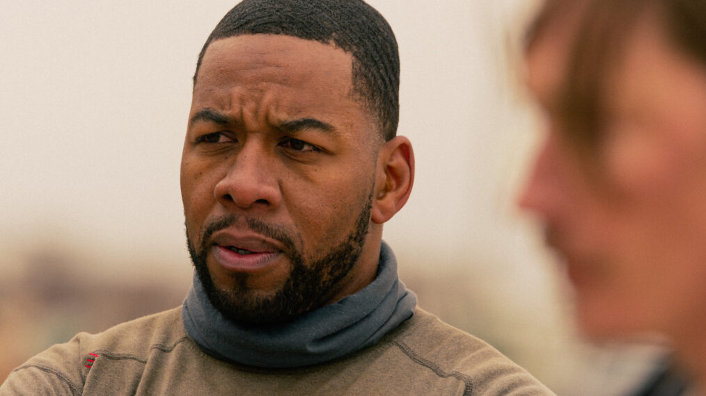 Mustafa Speaks as Boss in season 1, episode 3 of Landman streaming on Paramount+.