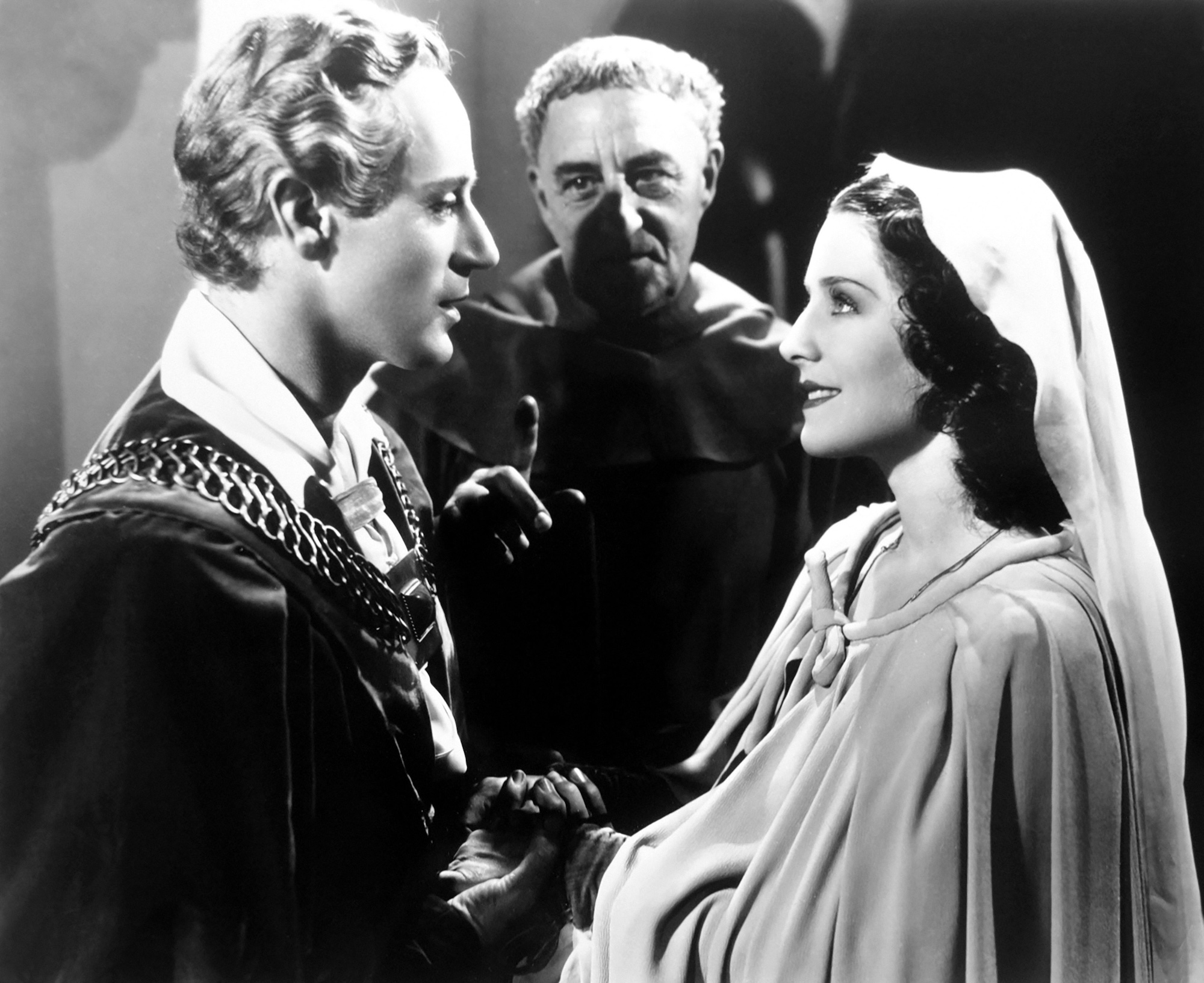 Leslie Howard, Henry Kolker, Norma Shearer in 1936's 'Romeo and Juliet'
