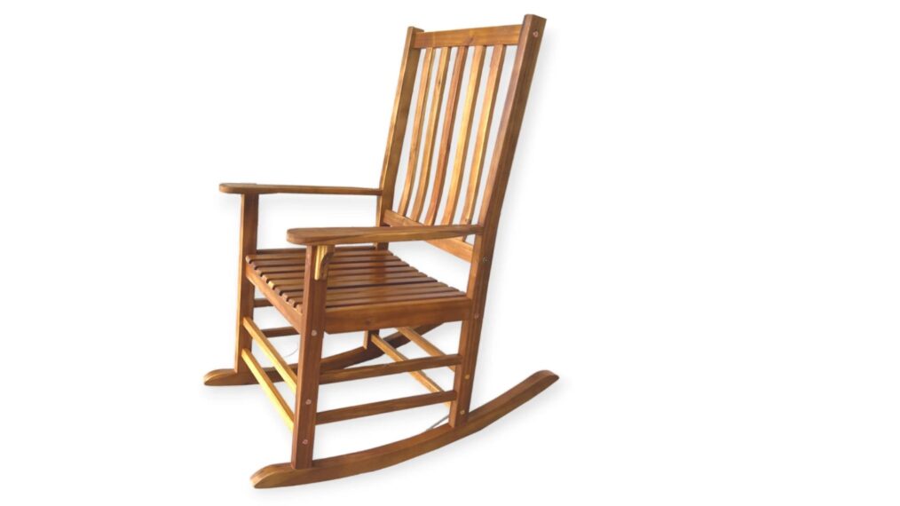 Stylish Acacia Wood Rocking Chair