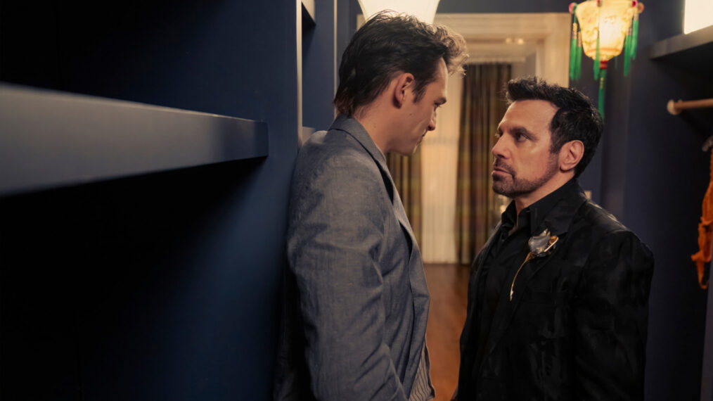 Sebastiano Pigazzi as Giuseppe and Mario Cantone as Anthony Marentino in 'And Just Like That…'