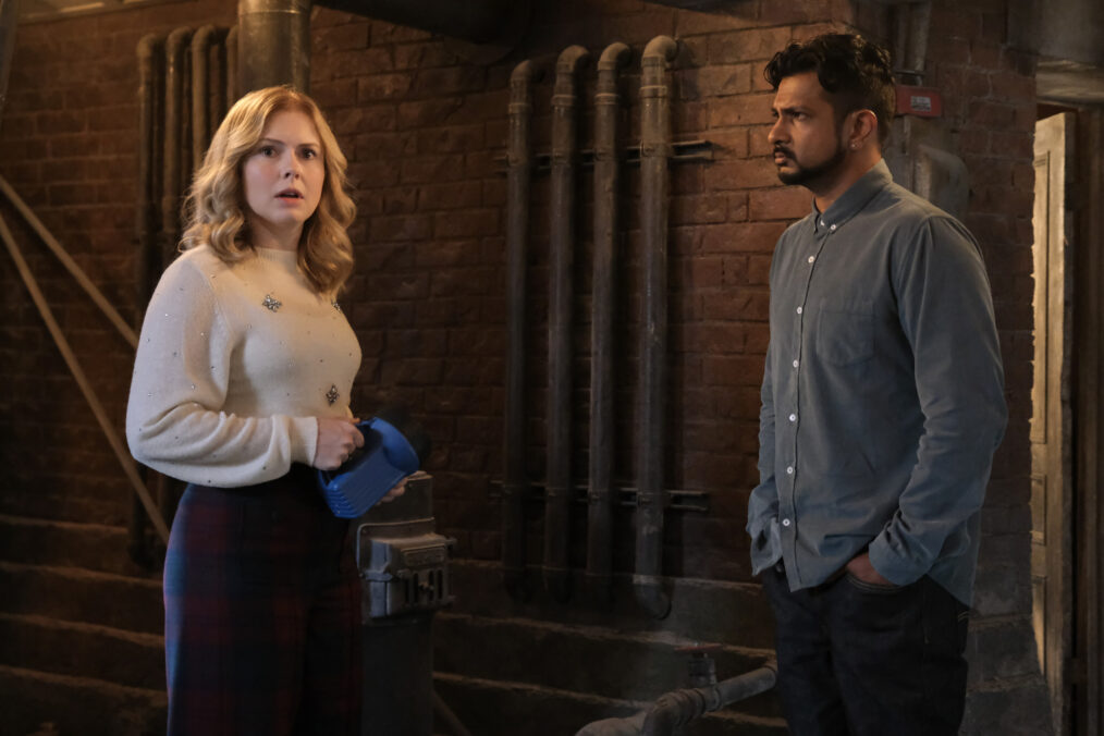 Rose McIver and Utkarsh Ambdukar in 'Ghosts' Season 4