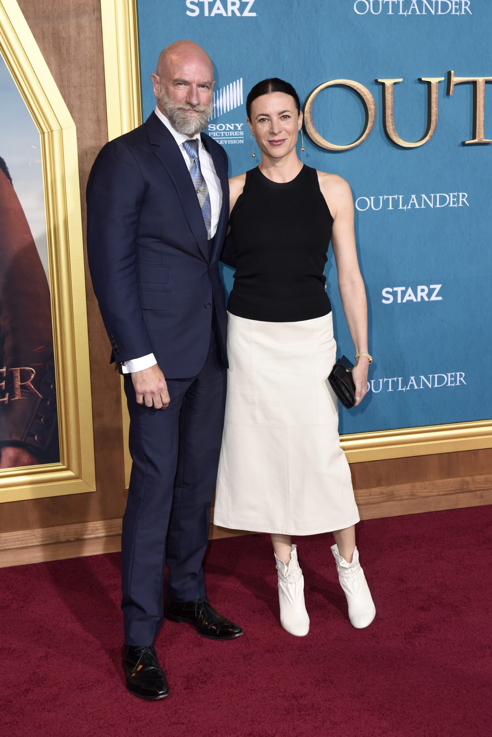 Graham McTavish and Garance Doré attend the Starz Premiere event for 