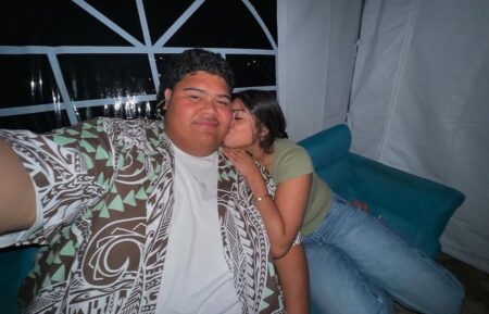 Iam Tongi and his girlfriend Leah.