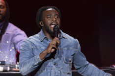 Shaboozey performing during iHeartRadio Jingle Ball 2024