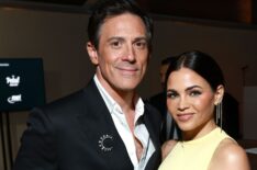 Steve Kazee and Jenna Dewan attend the 2024 Baby2Baby Gala Presented by Paul Mitchell at Pacific Design Center on November 09, 2024 in West Hollywood, California.