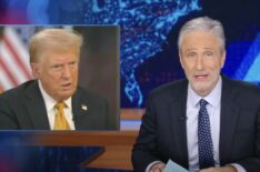 Jon Stewart Addresses Donald Trump's 'F-ing Weird' Handshakes