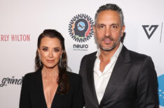 Kyle Richards and Mauricio Umansky attend the Homeless Not Toothless Hollywood Gala at The Beverly Hilton on April 22, 2023 in Beverly Hills, California.