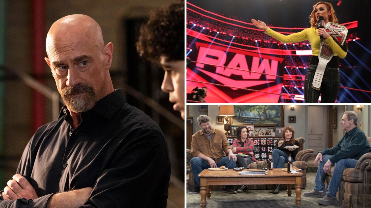 'Law & Order: Organized Crime,' 'WWE Raw,' and 'The Conners'