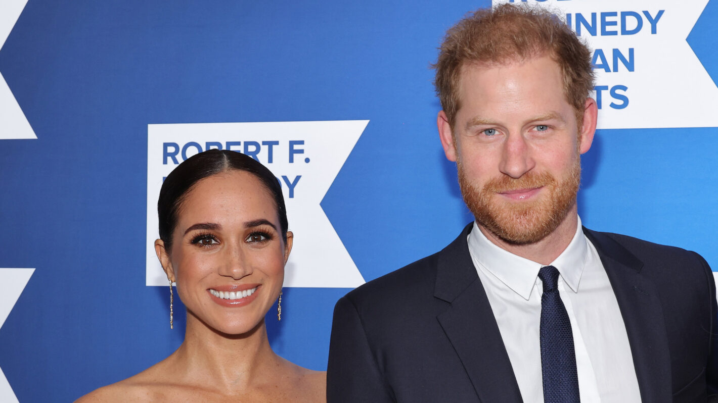 NEW YORK, NEW YORK - DECEMBER 06 Meghan, Duchess of Sussex and Prince Harry, Duke of Sussex attend the 2022 Robert F. Kennedy Human Rights Ripple of Hope Gala at New York Hilton on December 06, 2022 in New York City.