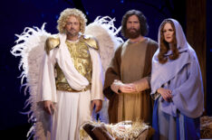 Nate Bargatze, Mickey Day, and Ashley Padilla in 'Nate Bargatze's Nashville Christmas'