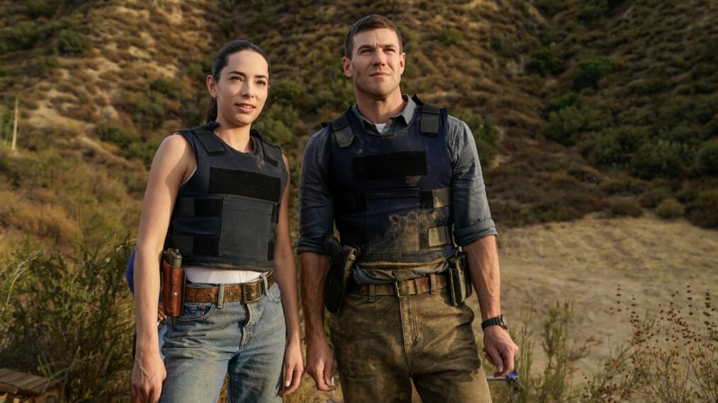 Mariel Molino as Cecilia “Lala” Dominguez and Austin Stowell as Leroy Jethro Gibbs — 'NCIS: Origins' Season 1 Episode 9 