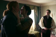 Sam Heughan, Caitriona Balfe, and David Berry in 'Outlander' Season 7