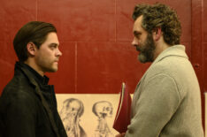 Tom Payne as Malcolm Bright and Michael Sheen as Martin Whitly in 'Prodigal Son'