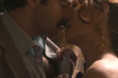 Aidan Turner as Declan and Victoria Smurfit as Maud — 'Rivals'