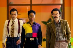 David Tennant, Nafessa Williams, and Aidan Turner in 'Rivals' Season 1