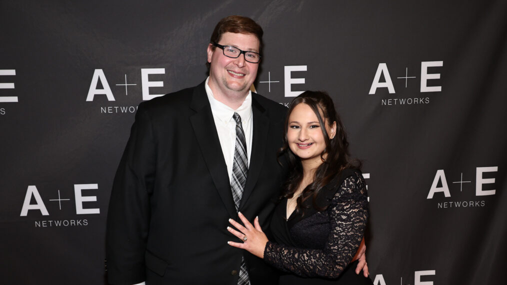 Ryan Anderson and Gypsy Rose Blanchard attend 'The Prison Confessions Of Gypsy Rose Blanchard' Red Carpet Event on January 05, 2024 in New York City.