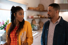 Jessica Williams and Damon Wayans Jr. in 'Shrinking' Season 2 Episode 11