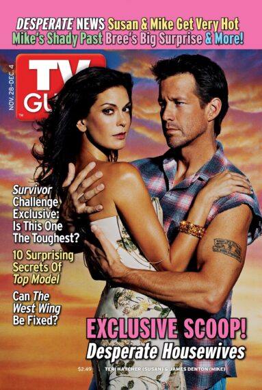 Teri Hatcher and James Denton, TV GUIDE cover, November 28 - December 4, 2004.