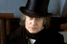 Michael Caine as Ebenezer Scrooge with Kermit the Frog as Bob Cratchit in 'The Muppet Christmas Carol'